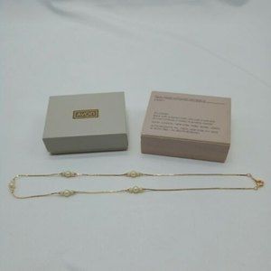 Vintage Avon Faux Pearl Whisper Necklace Cream 16"